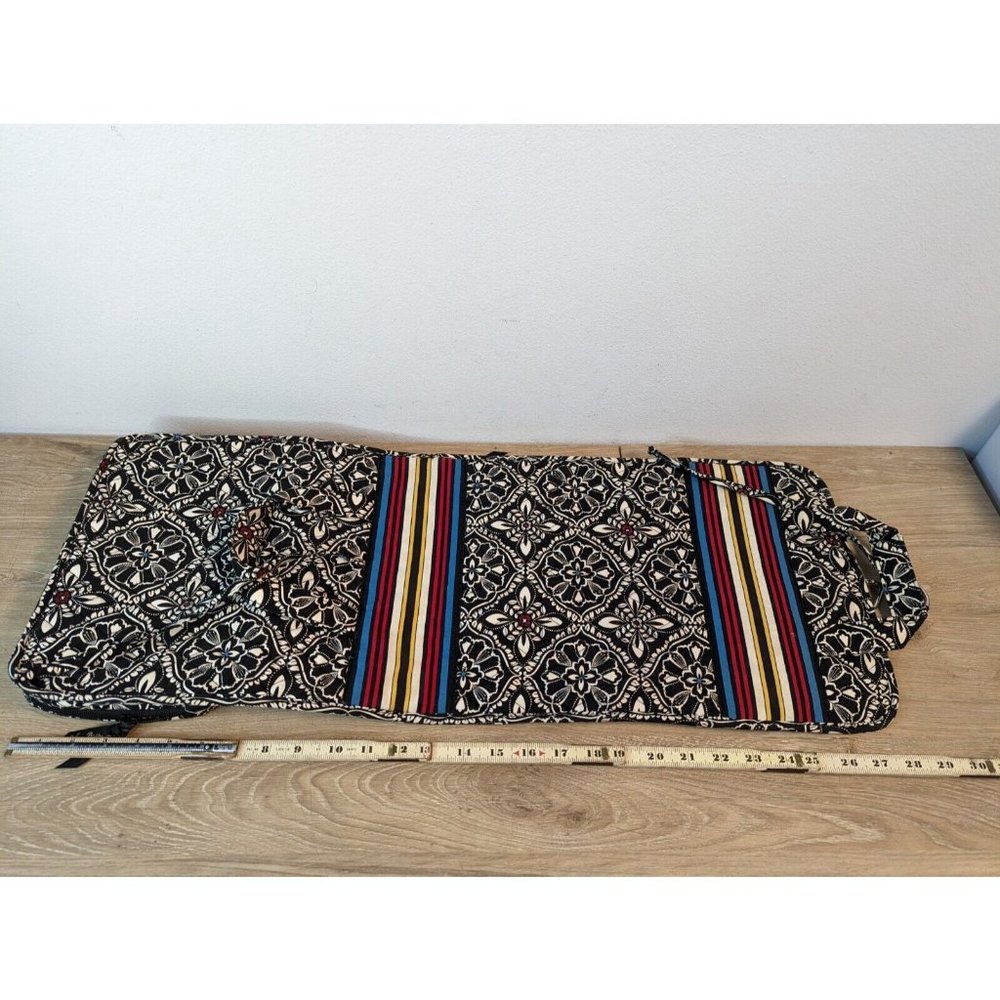 Vera Bradley 28" Quilted make up Bag roll up Case Retired Pattern Barcelona